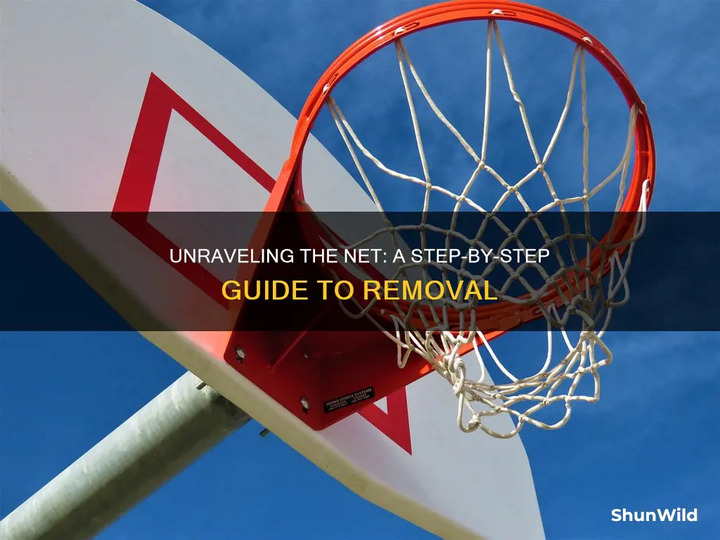 how to remove a basketball net