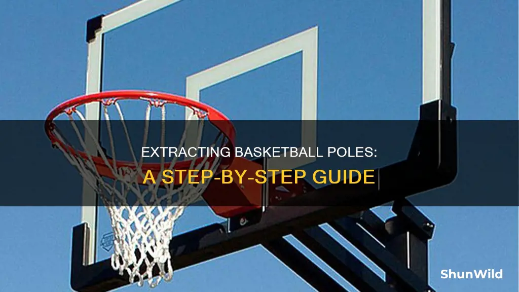 how to remove a basketball pole from the ground
