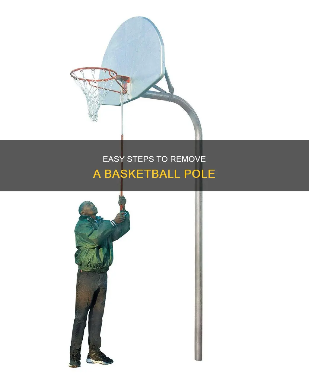 how to remove a basketball pole