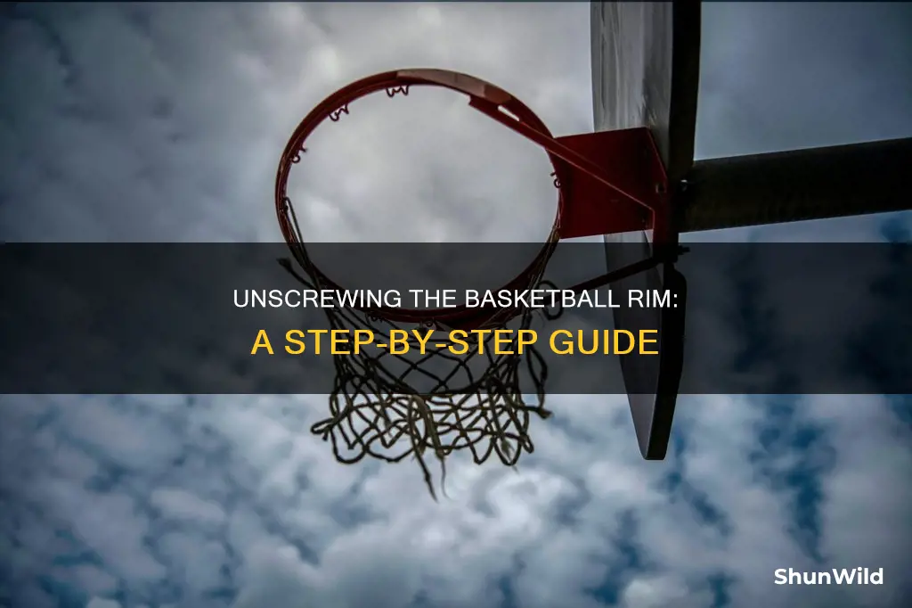 how to remove a basketball rim