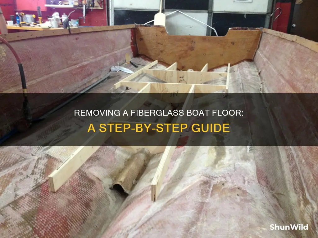 how to remove a fiberglass boat floor