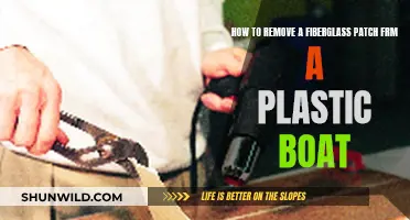 Removing Fiberglass Patch from a Plastic Boat