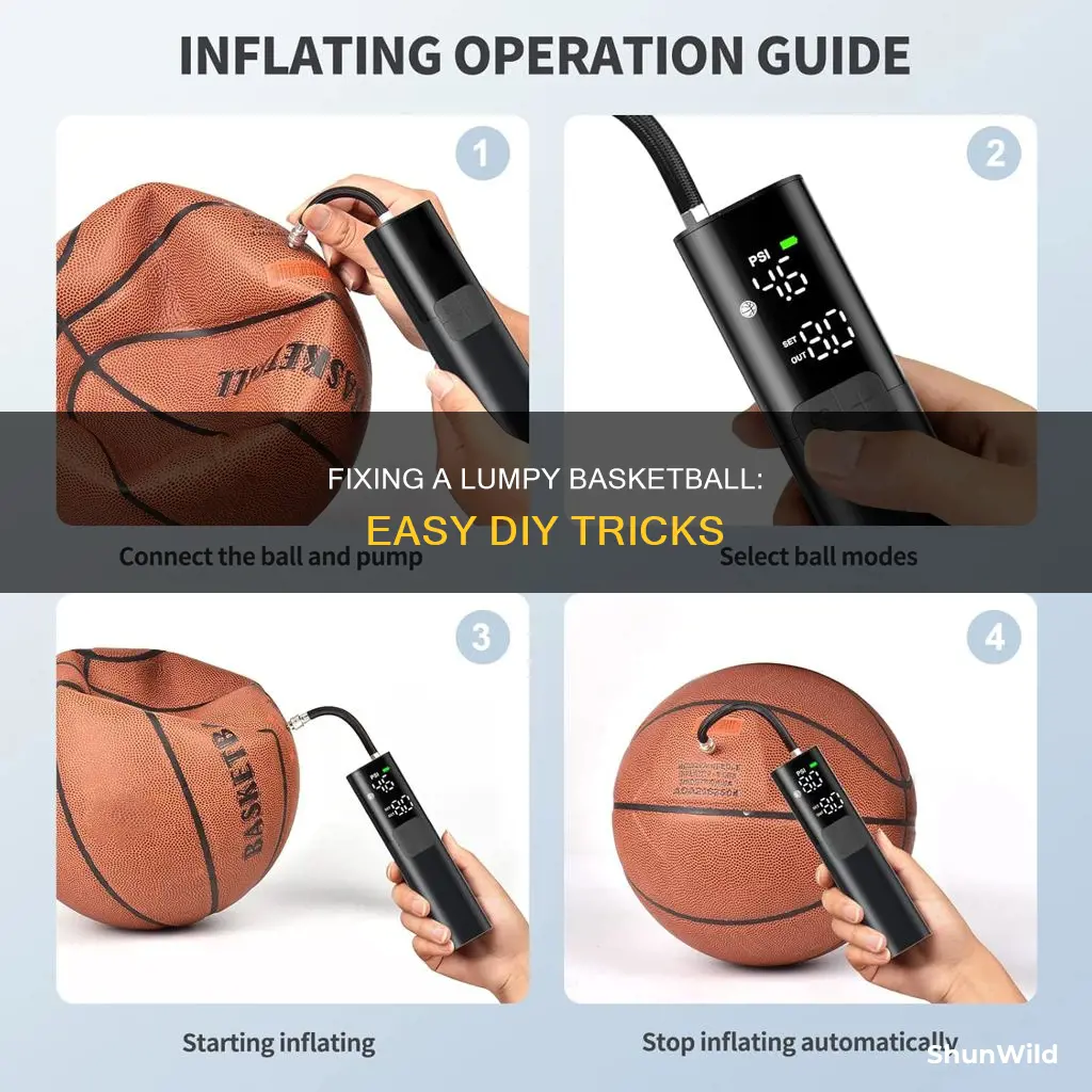 how to remove a lump in the basketball