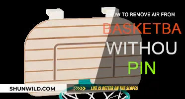 Easy Basketball Air Release: No Pin Required