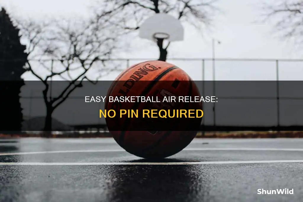 how to remove air from basketball without pin