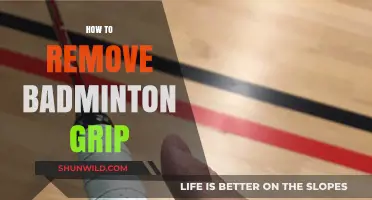 Easy Grip Removal: Badminton Racket Care