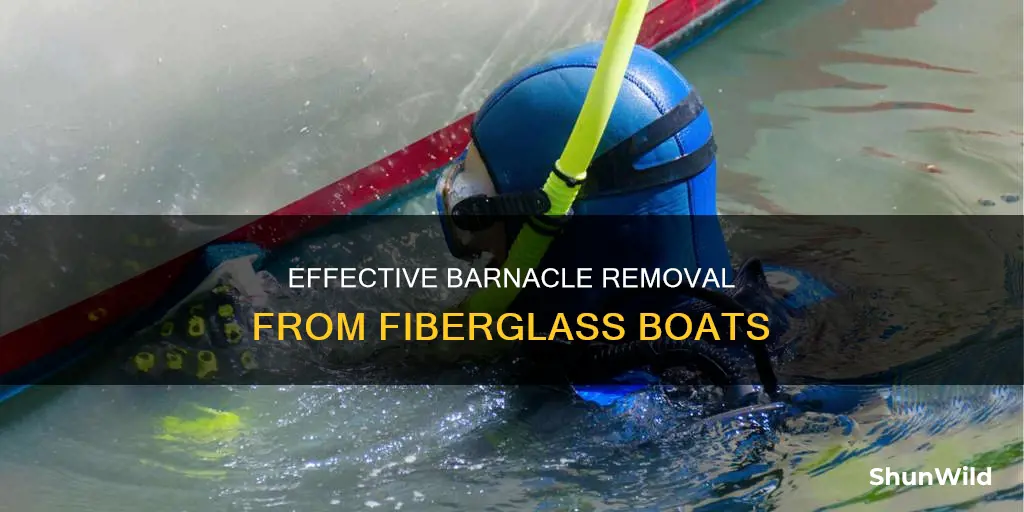 how to remove barnacles from fiberglass boat