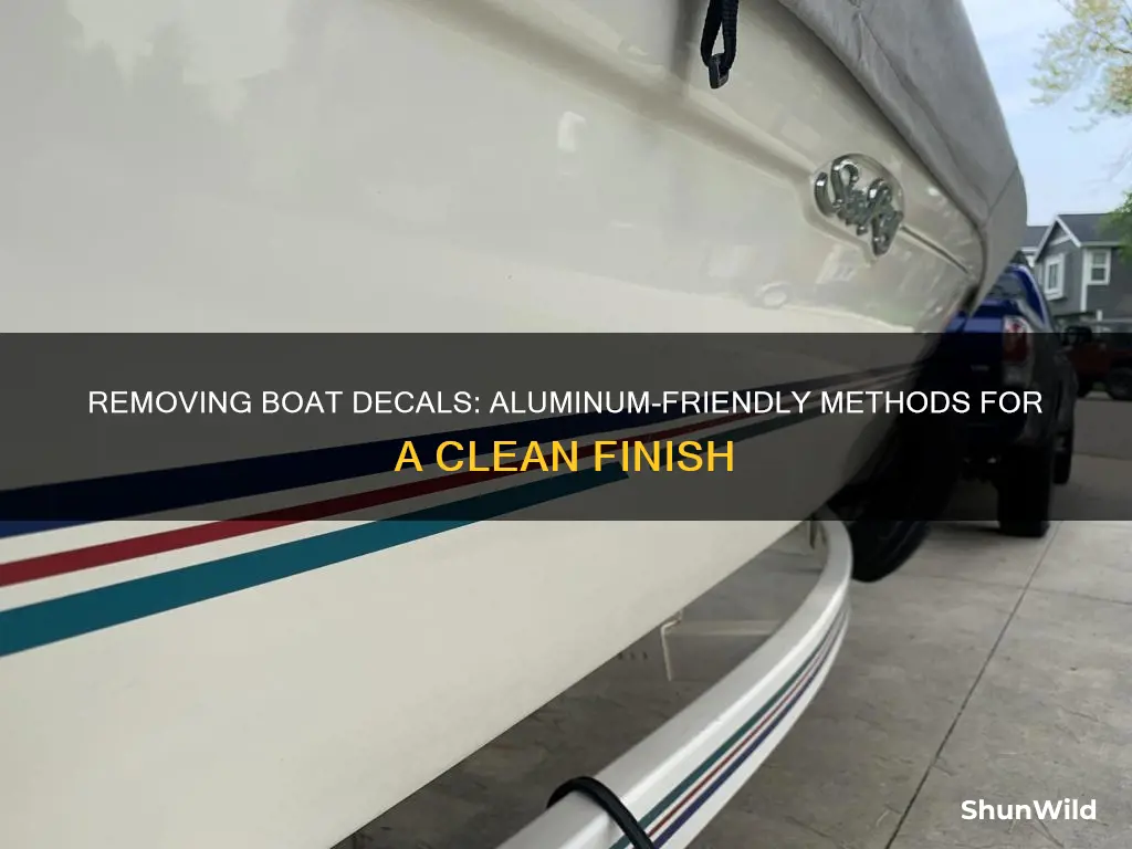 how to remove boat decals from aluminum