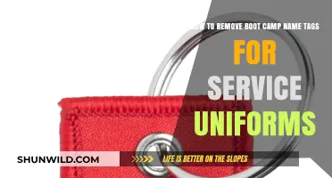 Efficiently Removing Boot Camp Name Tags from Service Uniforms: A Step-by-Step Guide