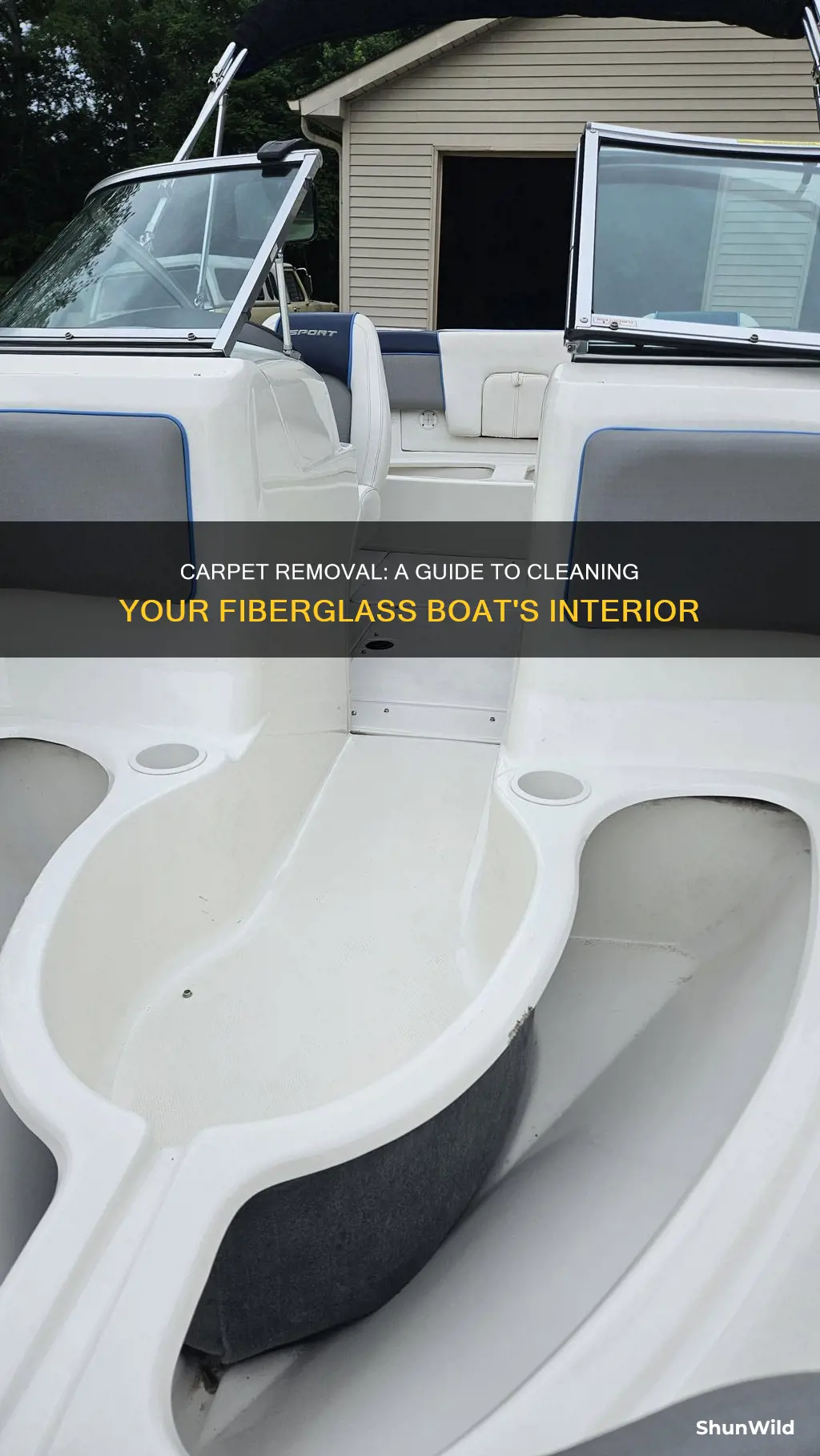 how to remove carpet from fiberglass boat