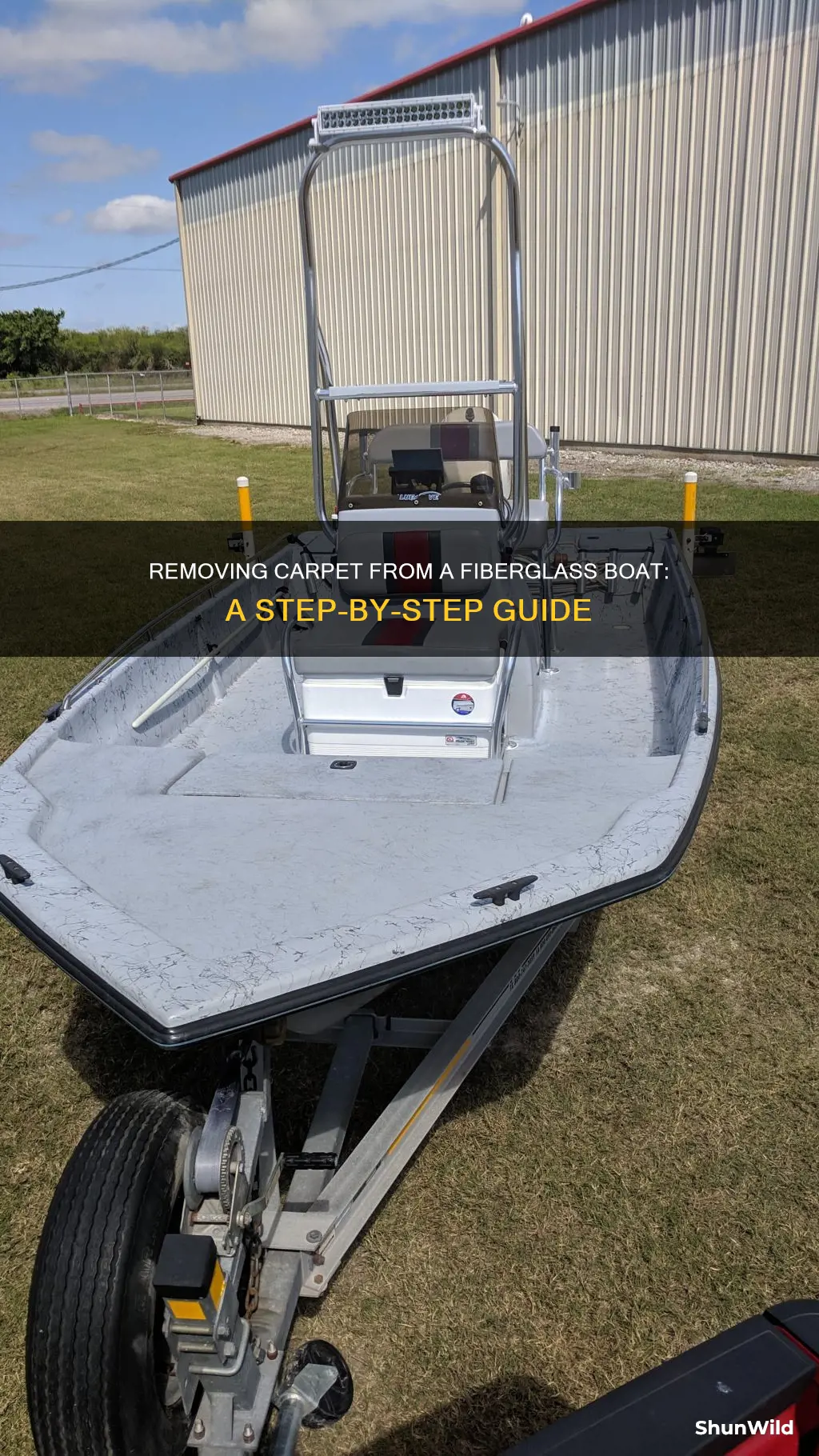 how to remove carpet from fiberglass boat