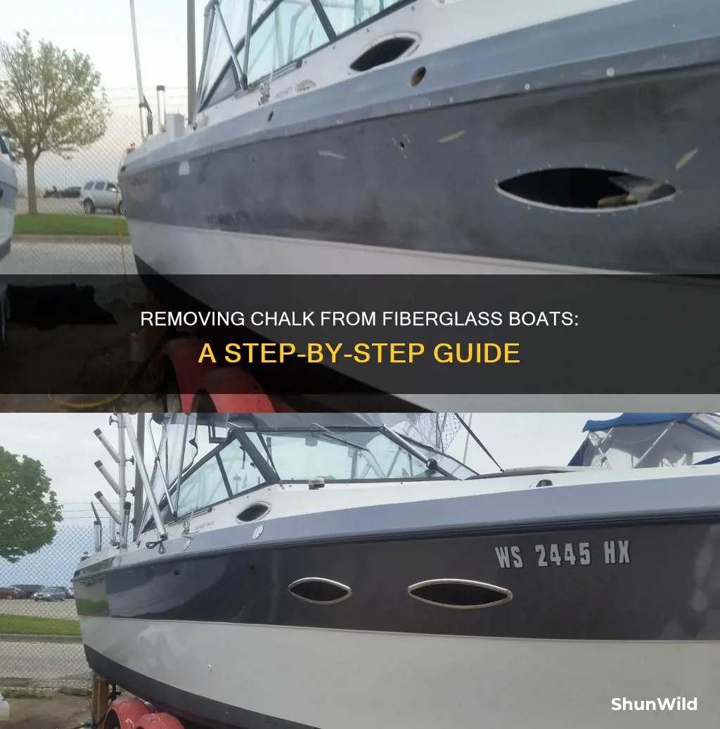 how to remove chalk from fiberglass boat