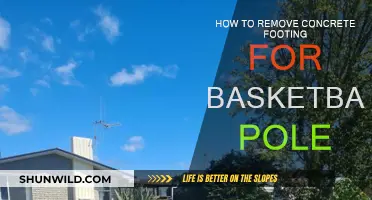 Removing Concrete Footing: Basketball Pole