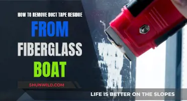 Removing Duct Tape Residue from a Fiberglass Boat