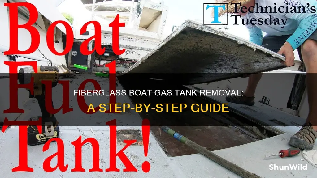 how to remove gas tank from fiberglass boat