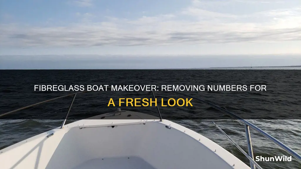 how to remove numbers from fiberglass boat