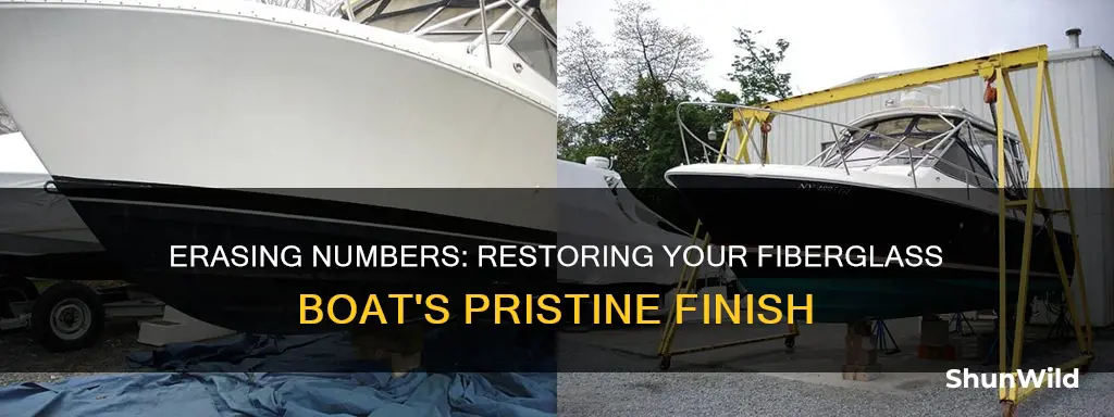 how to remove numbers from fiberglass boat