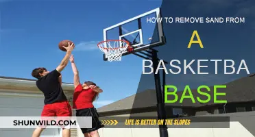 Cleaning a Basketball Base: Removing Sand