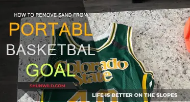 Easy Sand Removal from Your Portable Basketball Goal