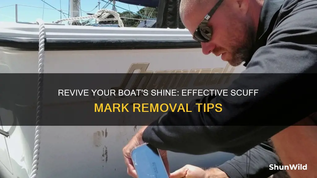 how to remove scuff marks from fiberglass boat