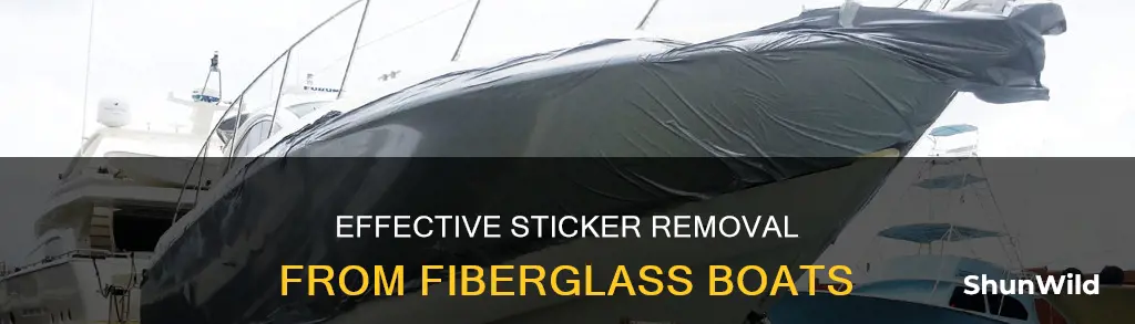 how to remove stickers from fiberglass boat