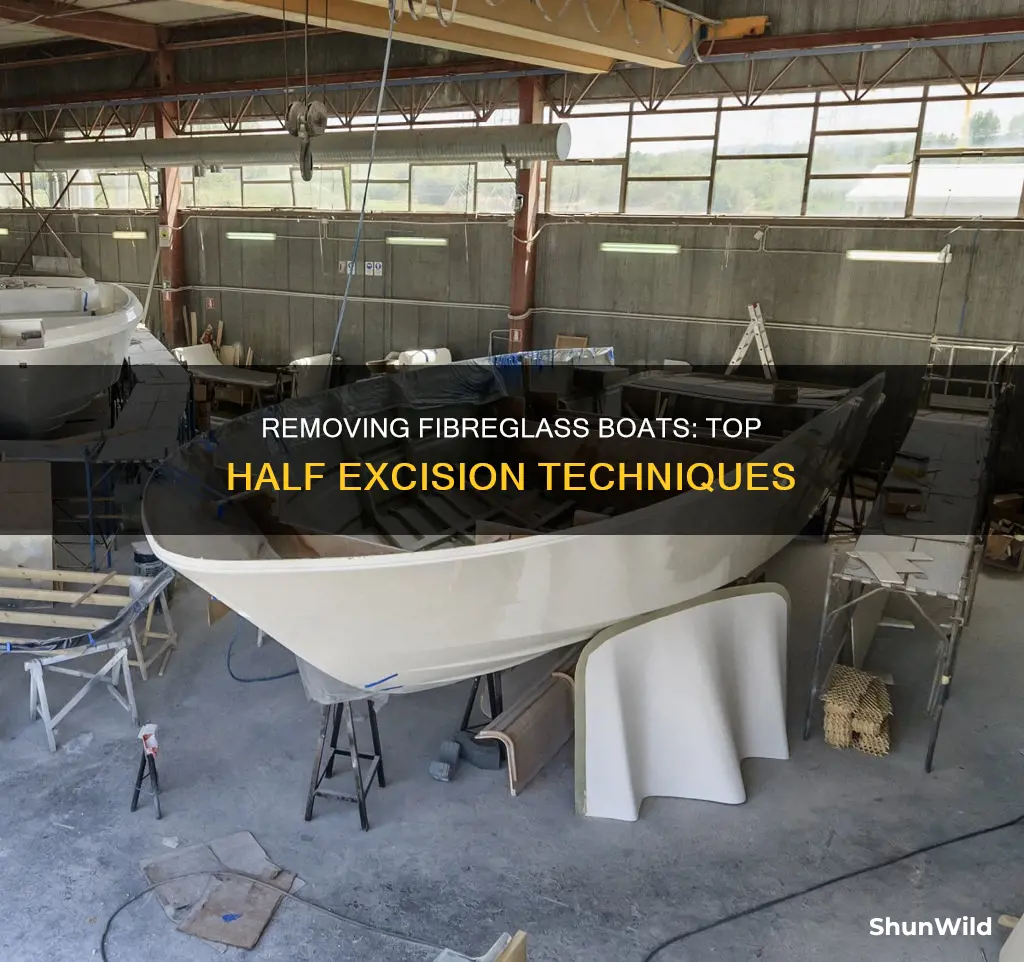 how to remove the top half of a fiberglass boat