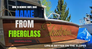Removing Vinyl Boat Names: A Guide for Fiberglass Surfaces