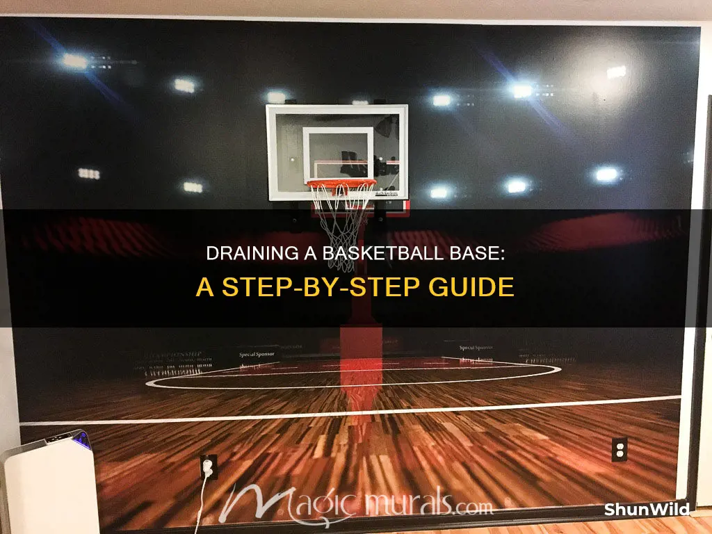 how to remove water from basketball base