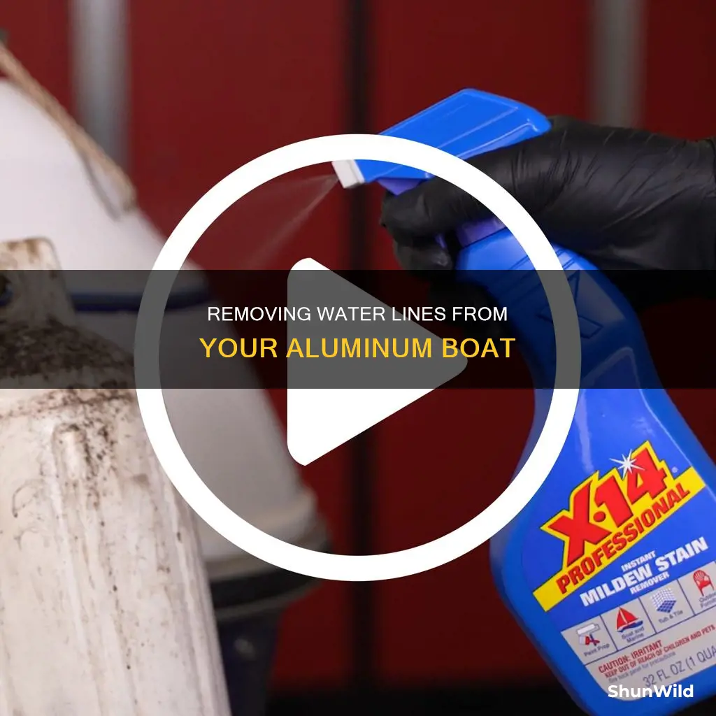 how to remove water line from aluminum boat