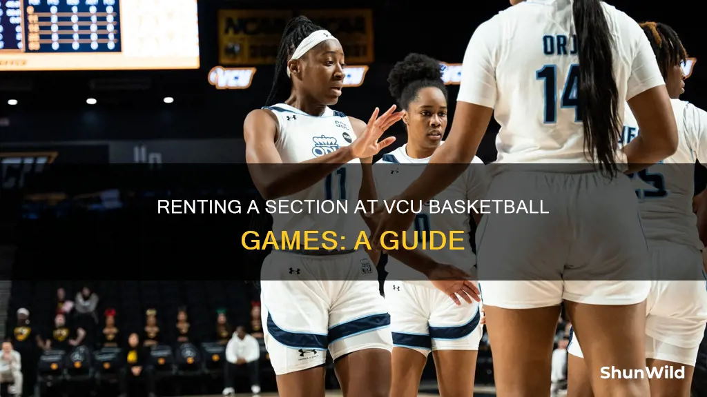 how to rent a section at the vcu basketball agme