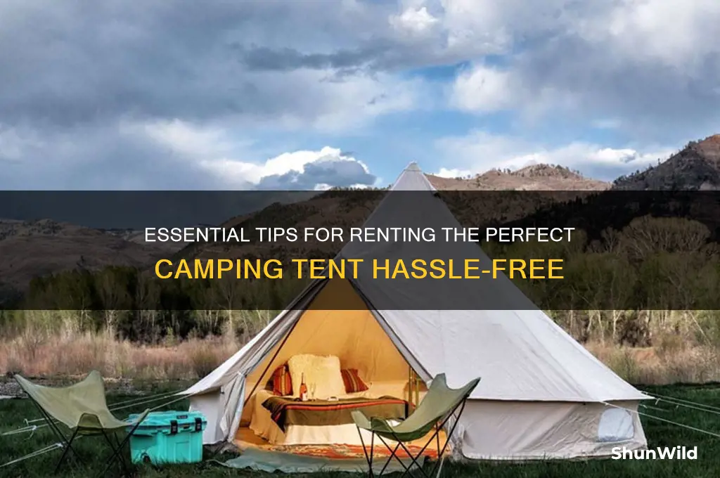 how to rent camping tent