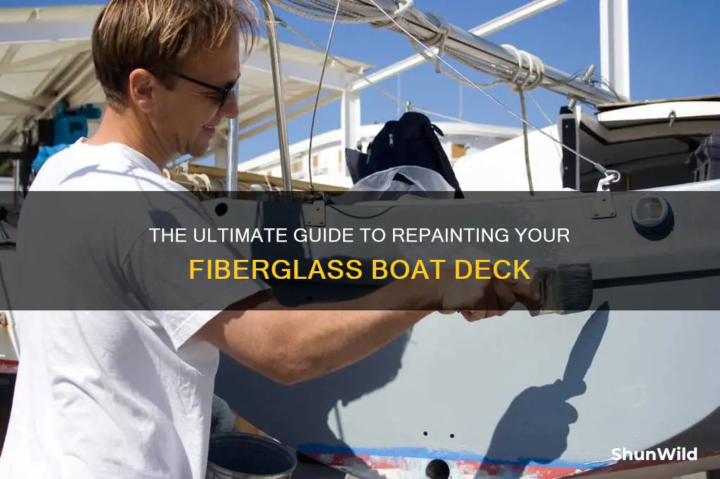 how to repaint a fiberglass boat deck