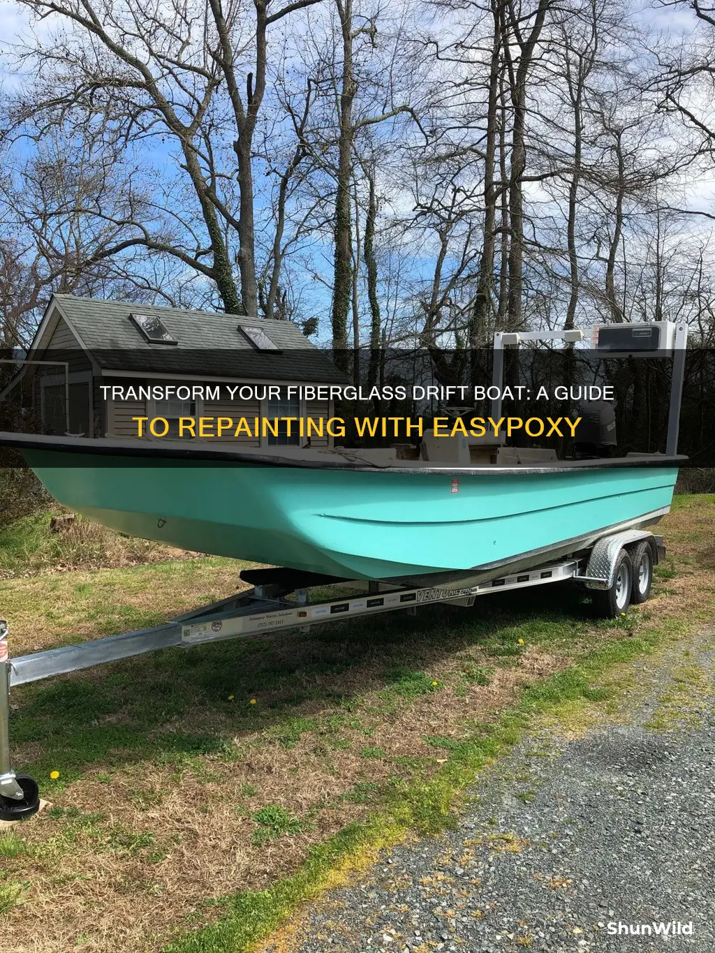 how to repaint a fiberglass drift boat with easypoxy paint