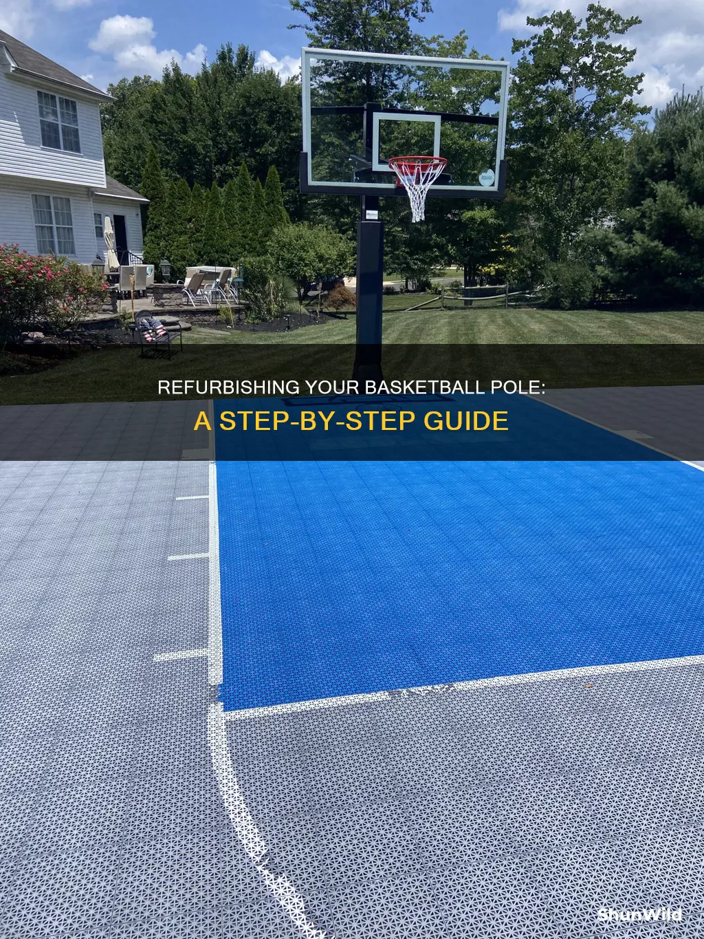 how to repaint basketball pole