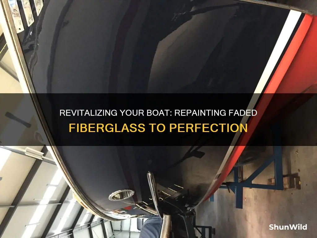 how to repaint faded fiberglass boat