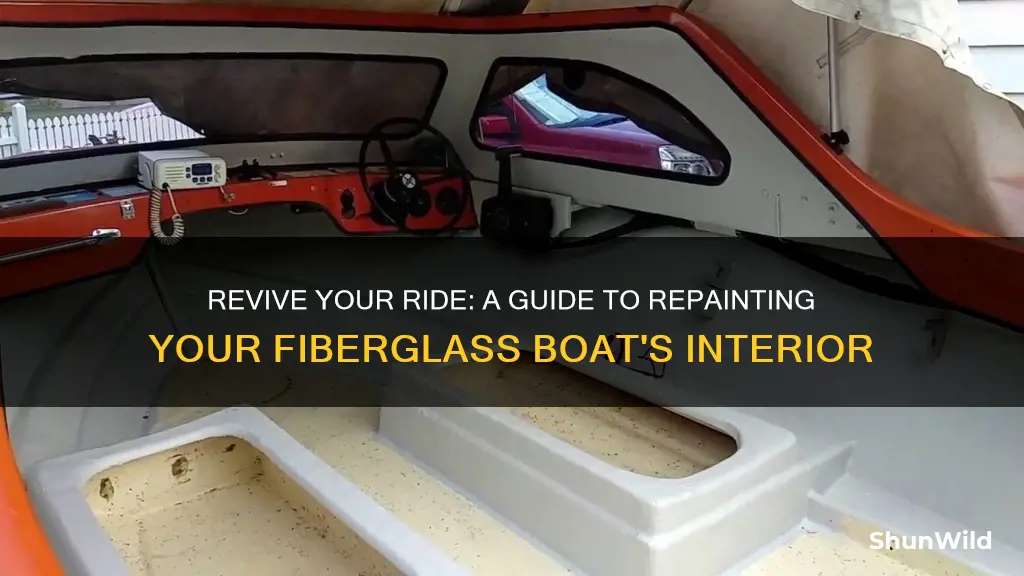 how to repaint the inside of a fiberglass boat