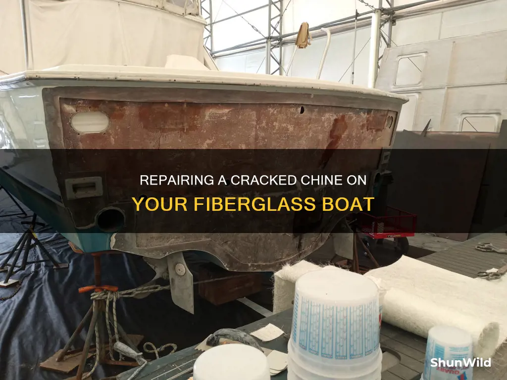 how to repair a cracked chine on a fiberglass boat