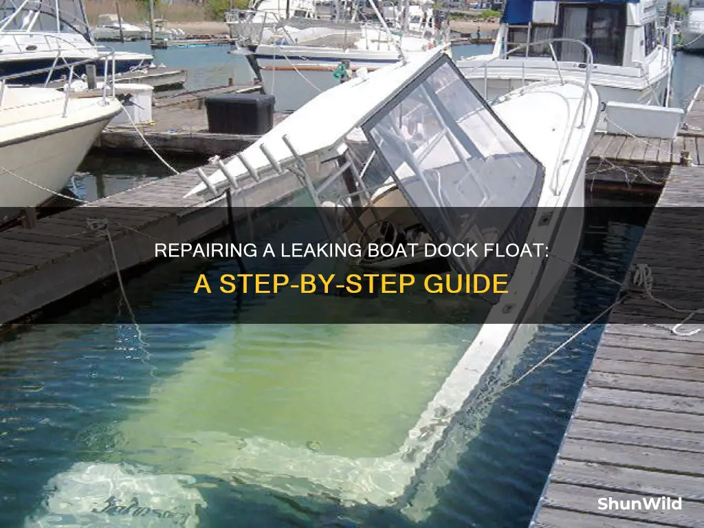 how to repair a leaking boat dock float