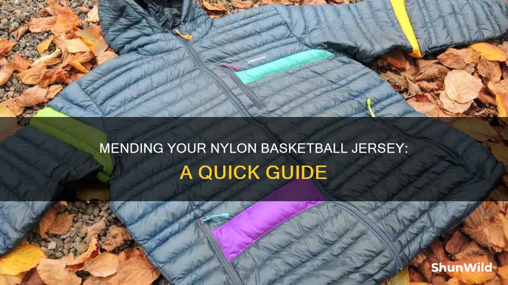 how to repair a nylon basketball jersey