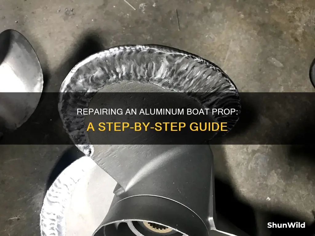 how to repair aluminum boat prop