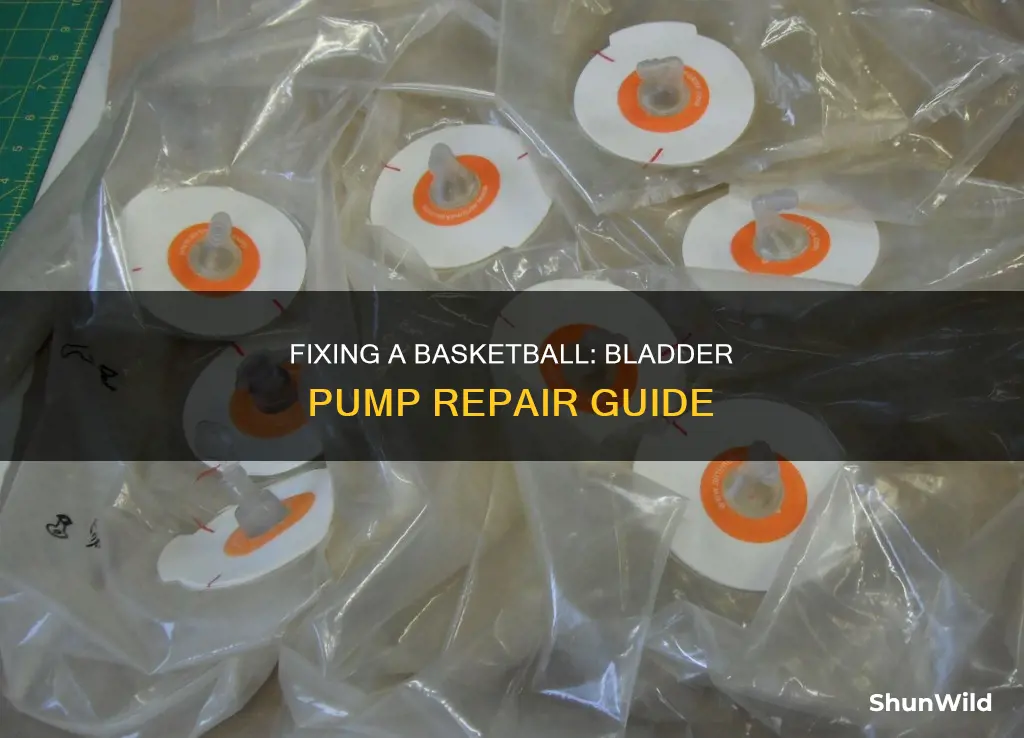 how to repair basketball bladder pump