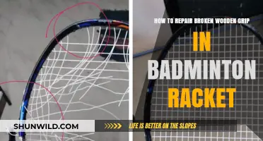 Repairing a Badminton Racket: Wooden Grip Fix