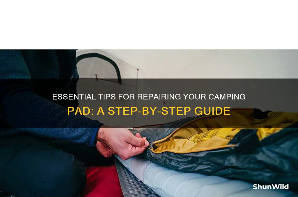how to repair camping pad