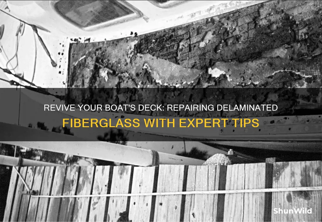 how to repair delaminated fiberglass boat deck