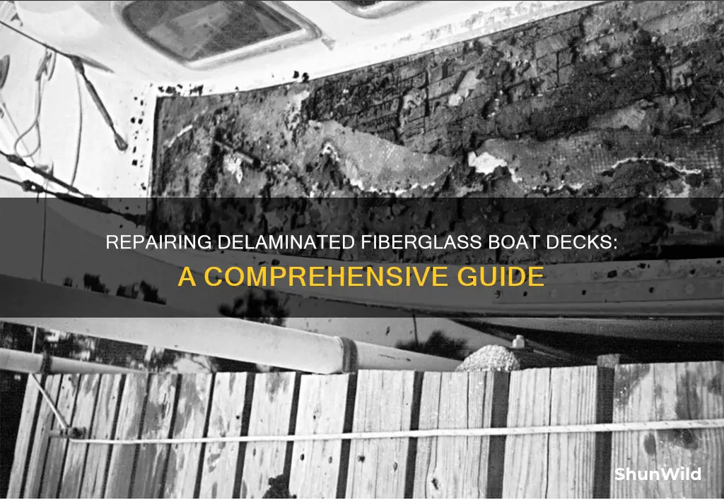 how to repair delaminated fiberglass boat deck