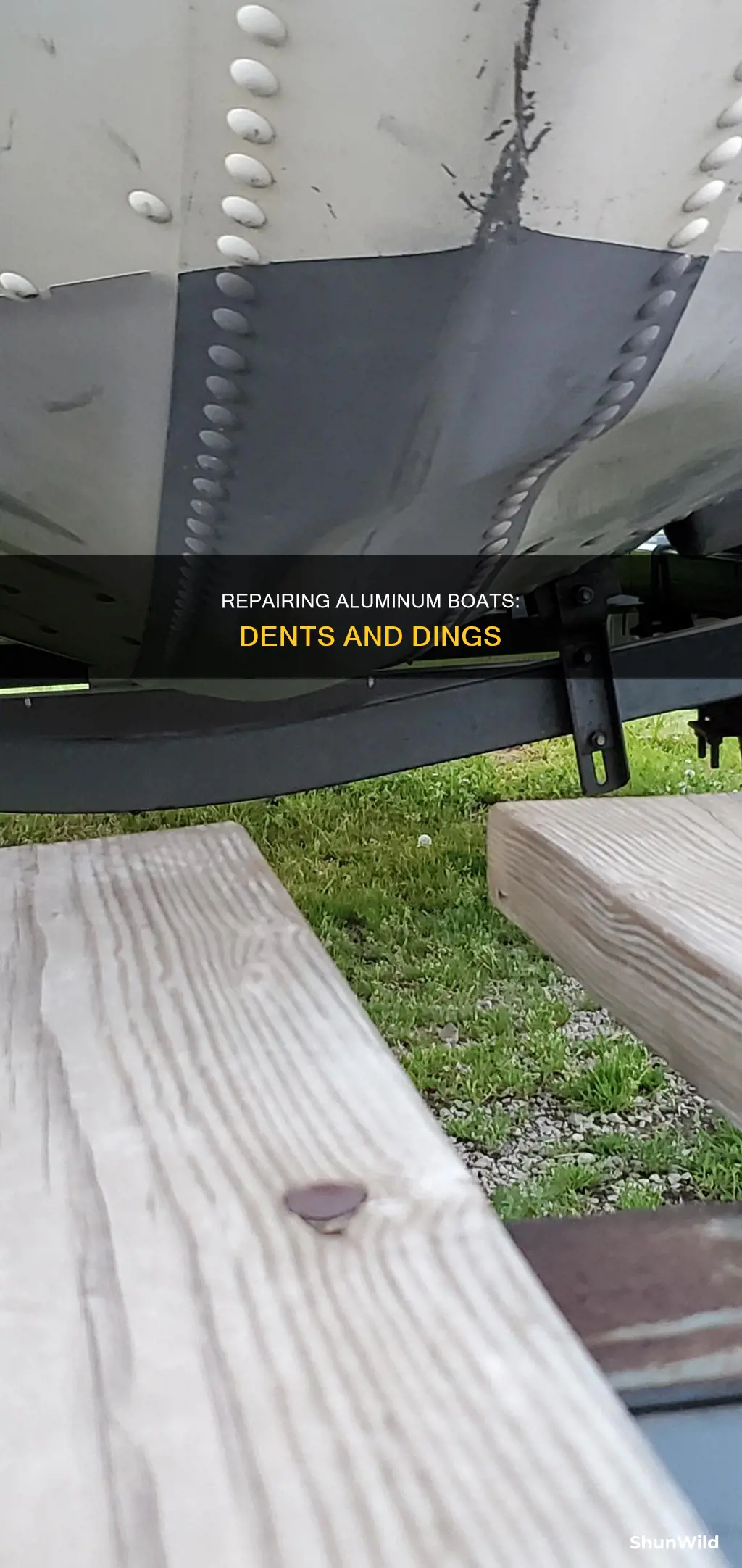 how to repair dents dings in an aluminum boat