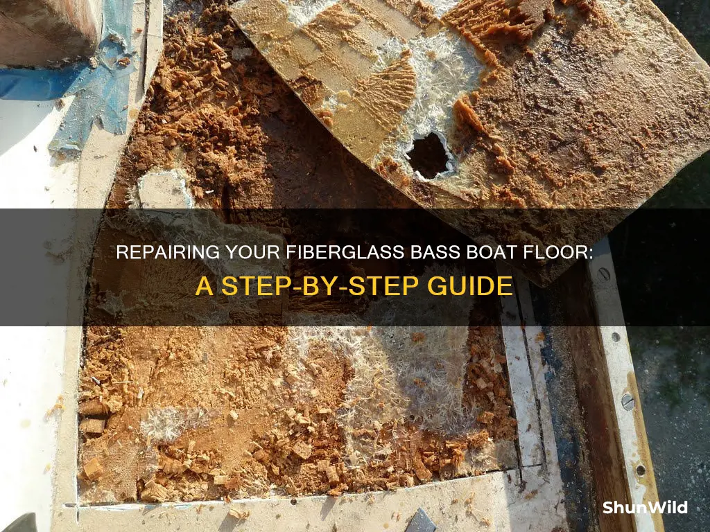 how to repair fiberglass bass boat floor