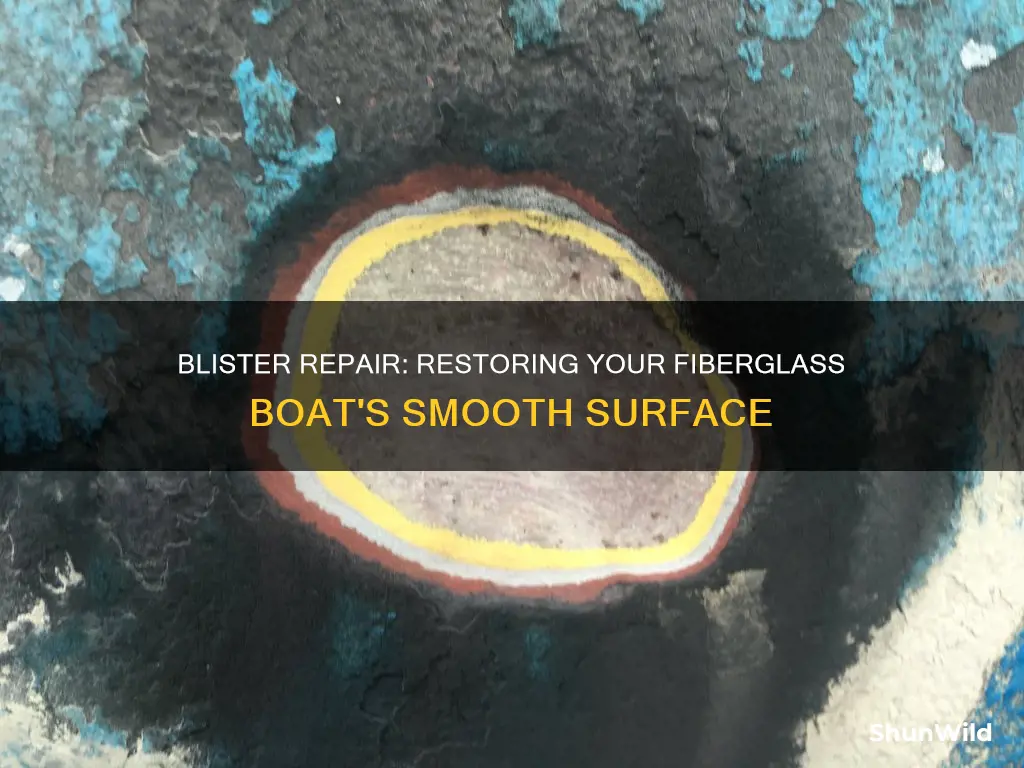 how to repair fiberglass blister boat