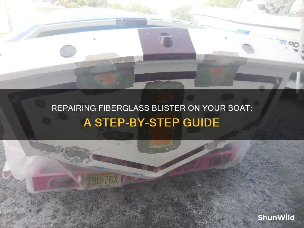how to repair fiberglass blister boat