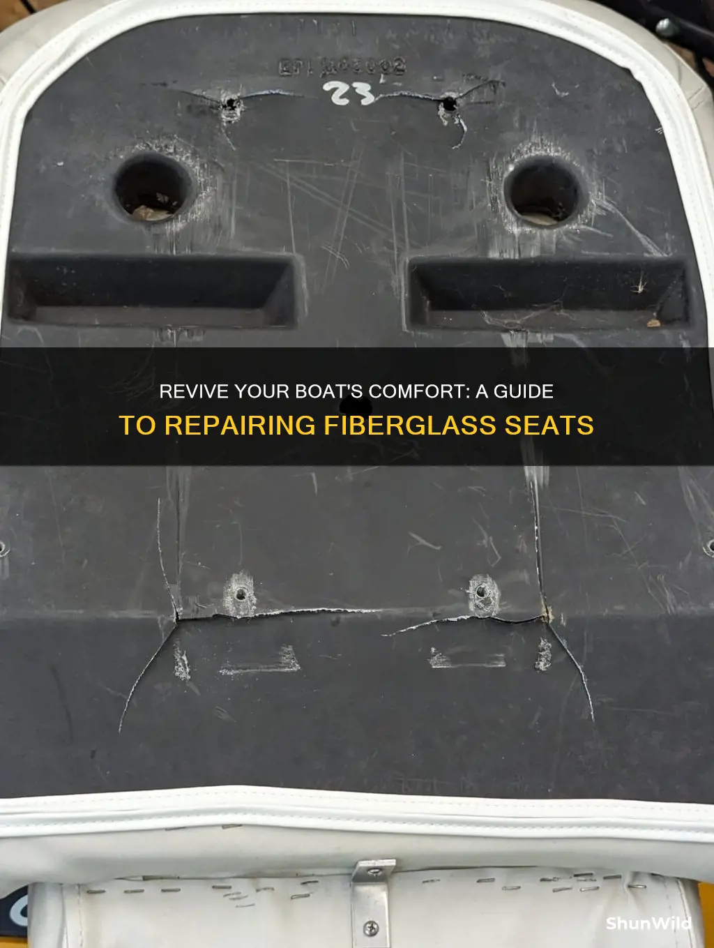 how to repair fiberglass boat seat